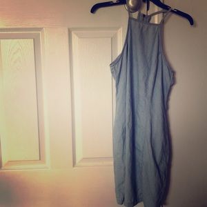 Mimi Chica Dresses - Chic & Fitted light denim Mimi Chica sundress. Mimi Chica Dresses - Chic & Fitted light denim Mimi Chica sundress.